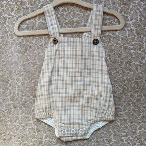 Jamie Kay Plaid Bubble Onesie